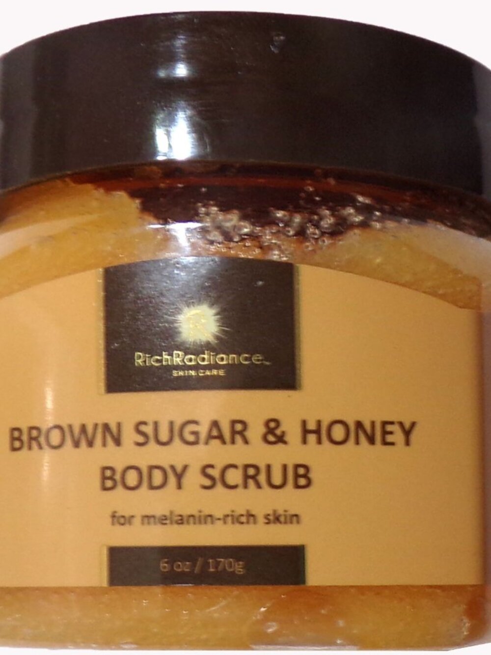 Rich Radiance Skin Care Brown Sugar & Honey Body Scrub 6 oz. (Set of 3)
